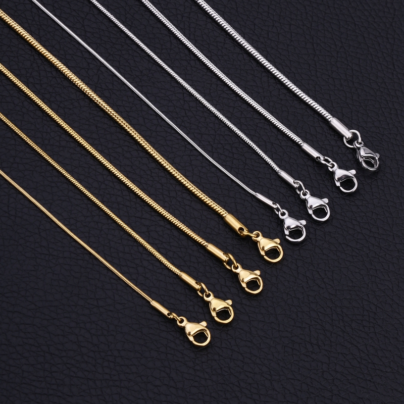 925 Sterling Silver Snake Chai - Lobster Clasp Silver ulasan dan harga