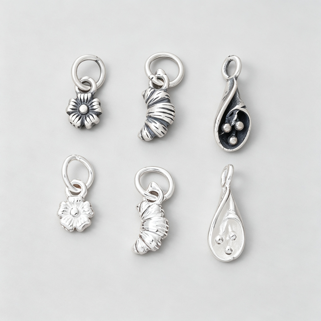 925 Silver Small Charms Retro  - Jewelry Making In La ulasan dan harga