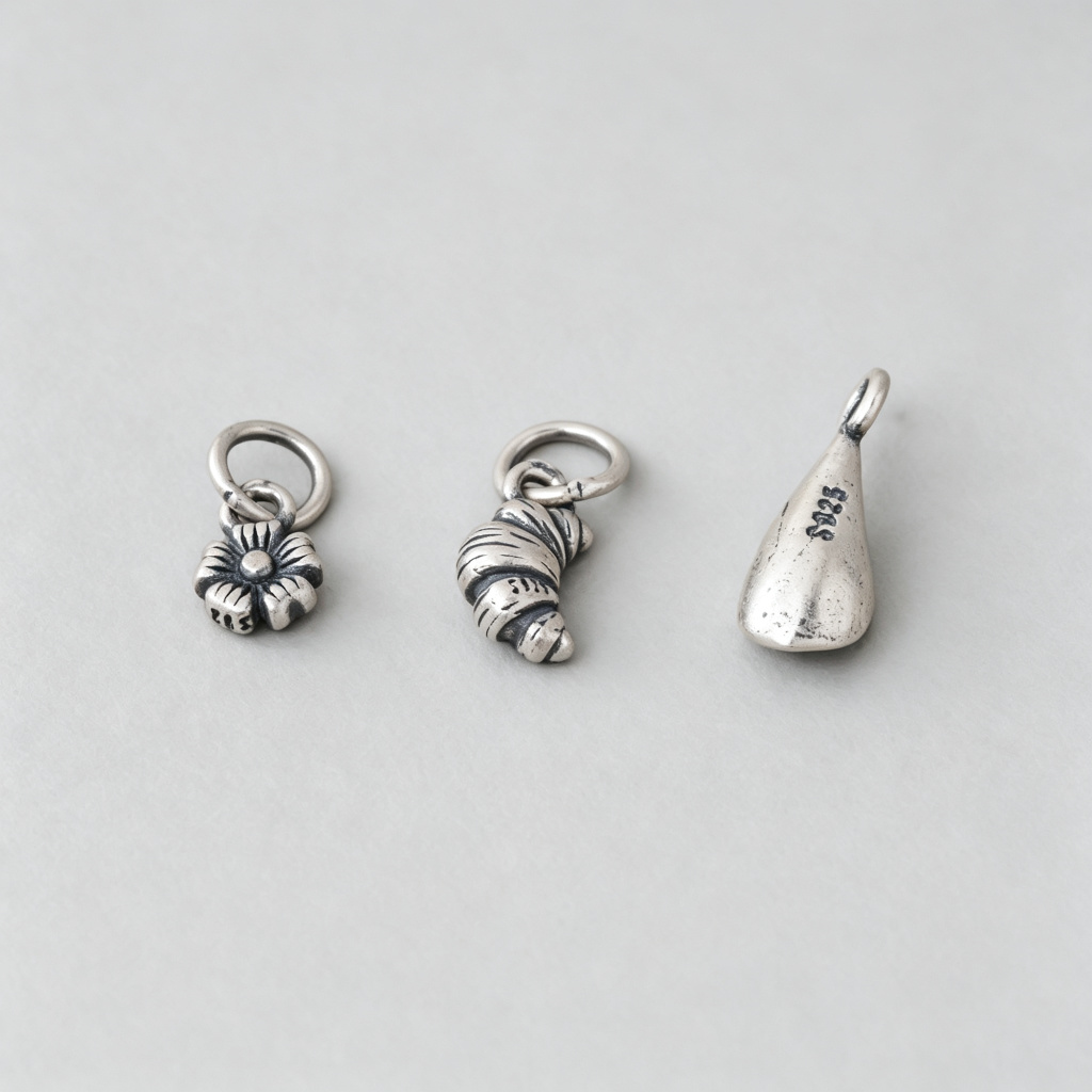 925 Silver Small Charms Retro  - Jewelry Making In La ulasan dan harga