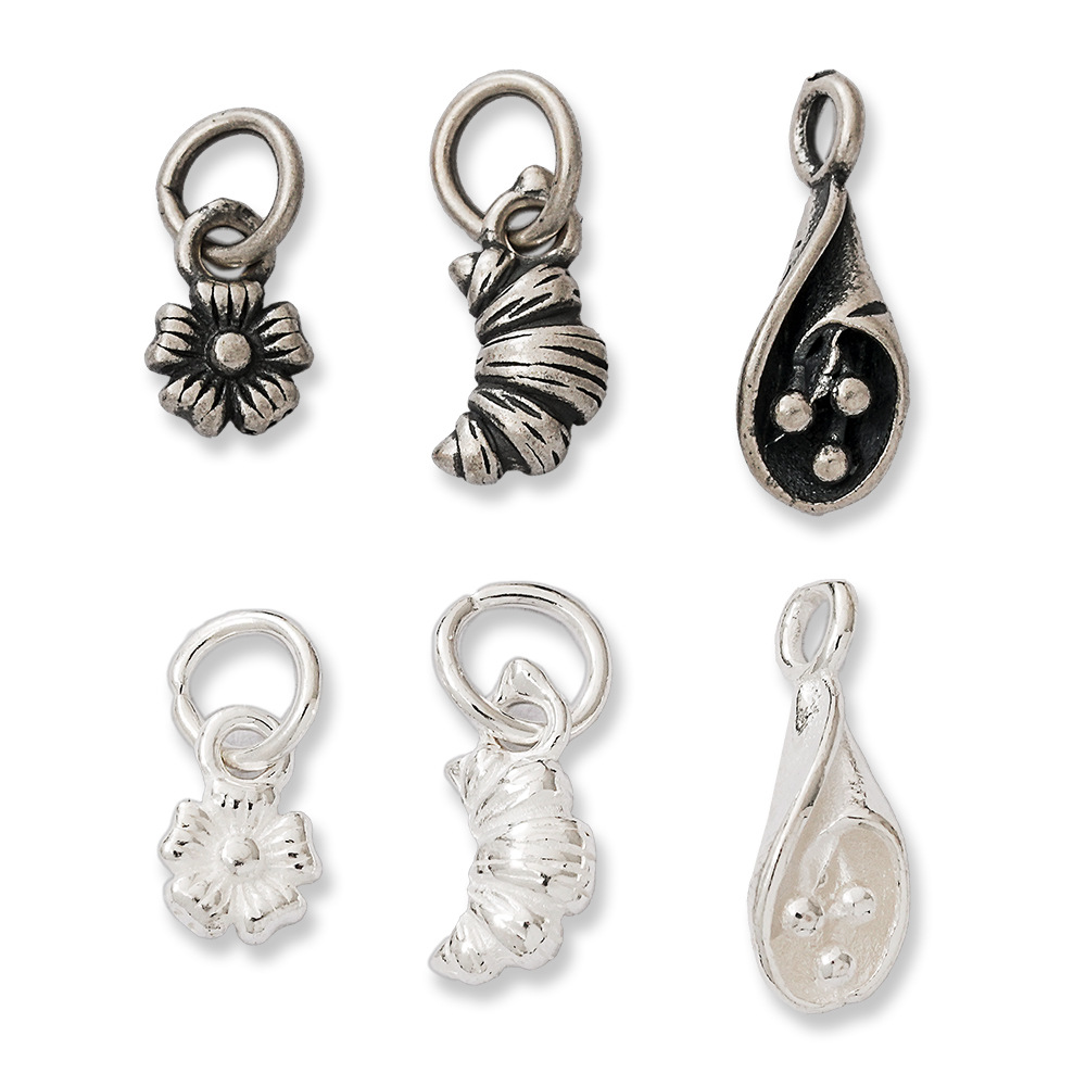 925 Silver Small Charms Retro  - Jewelry Making In La ulasan dan harga