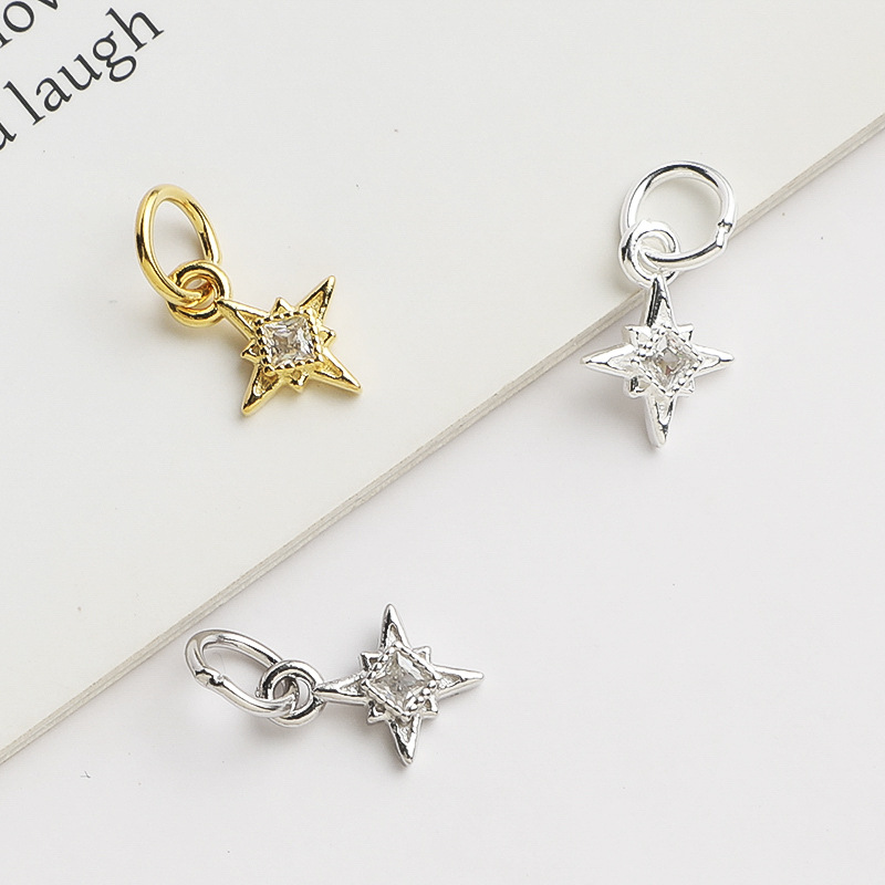 925 Silver North Star Charm Sq - Jewelry Making In La ulasan dan harga