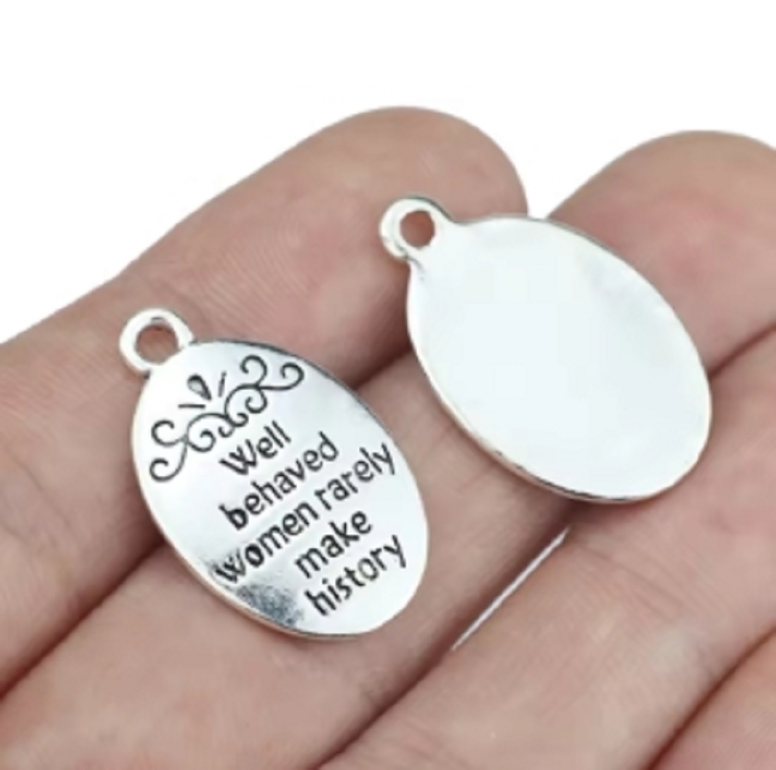 10 Pcs/Lot Oval Antique Silver - Jewelry Making History ulasan dan harga