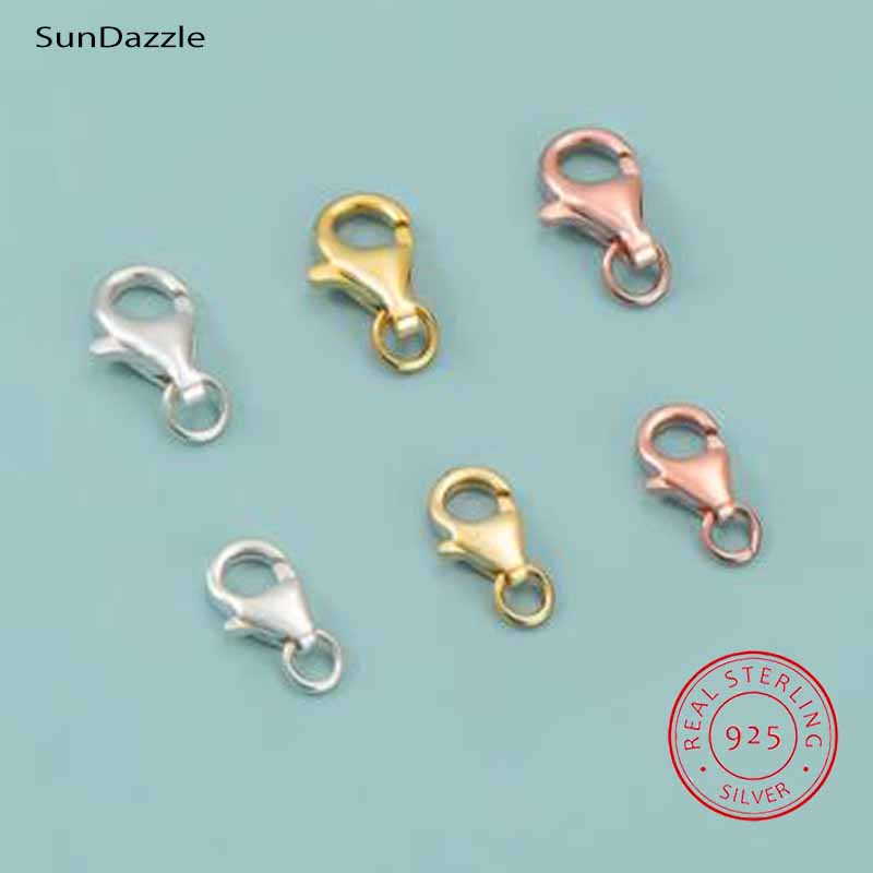 2pcs Genuine Real Pure Solid 9 - Lobster Clasp Silver ulasan dan harga