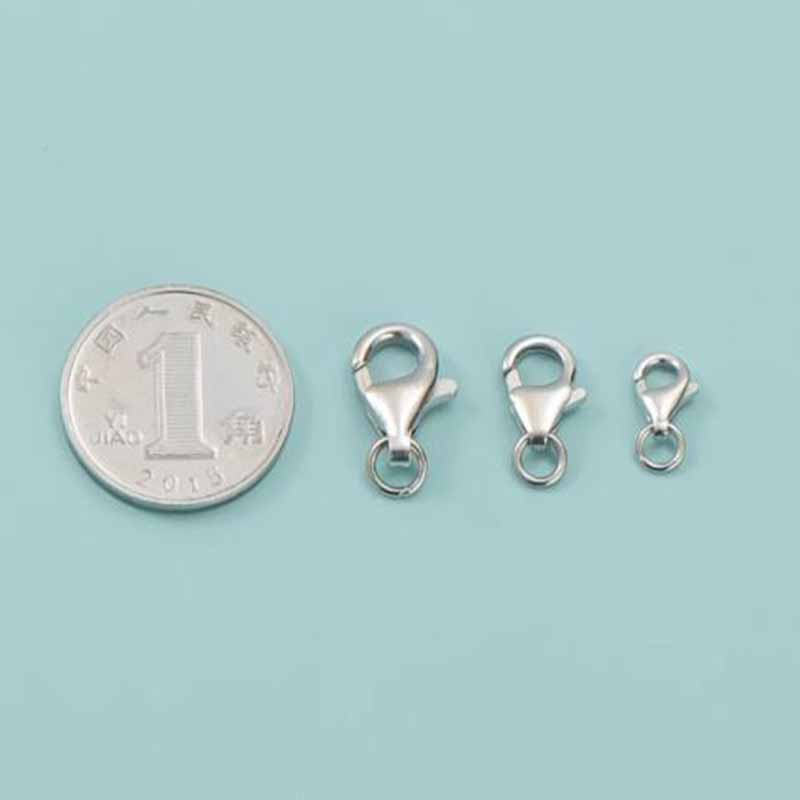 2pcs Genuine Real Pure Solid 9 - Lobster Clasp Silver ulasan dan harga