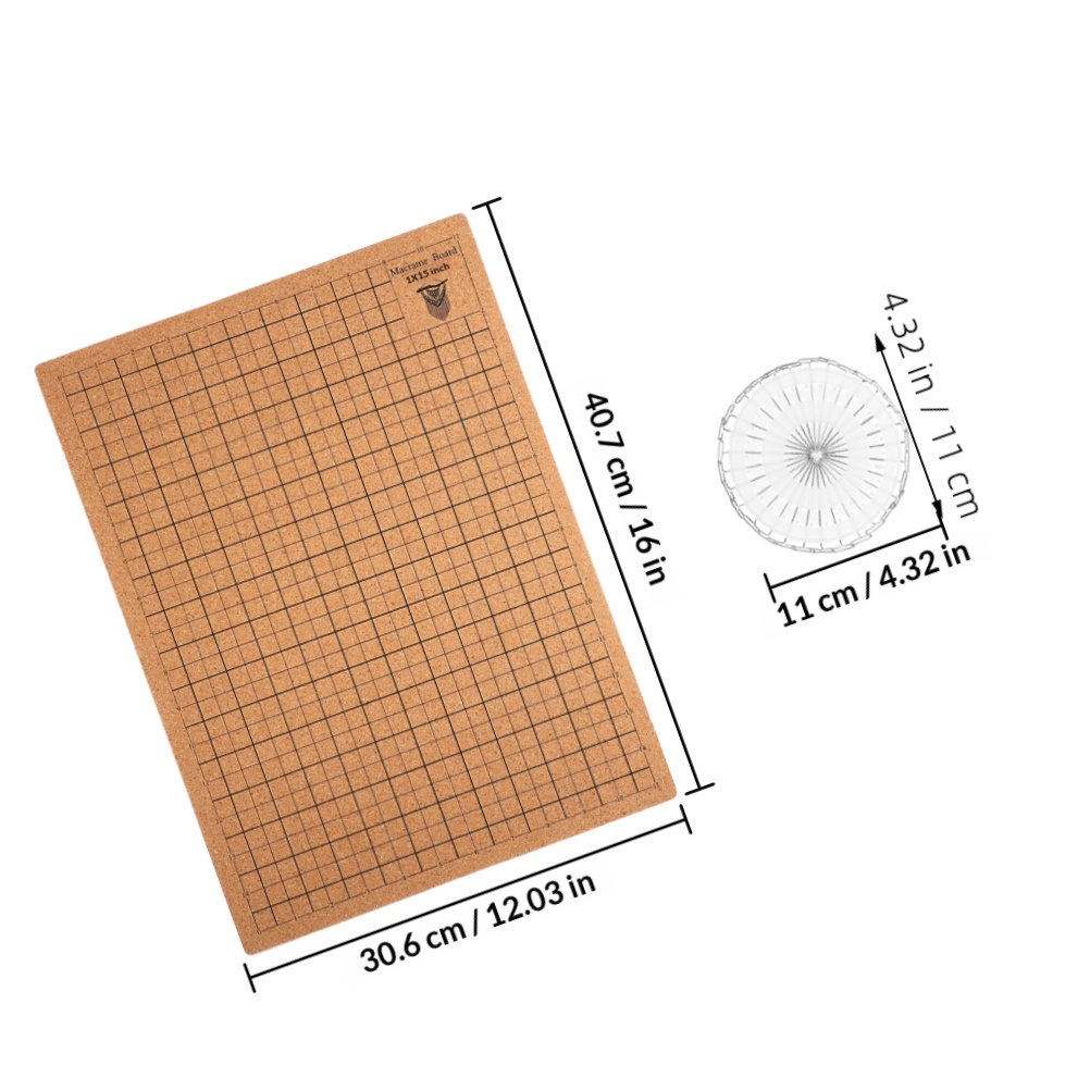 Cork Macrame Board with Grid P - Jewelry Making Board ulasan dan harga