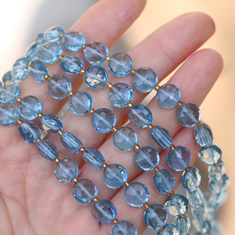 5pieces loose beads London blu - Jewelry Making London ulasan dan harga