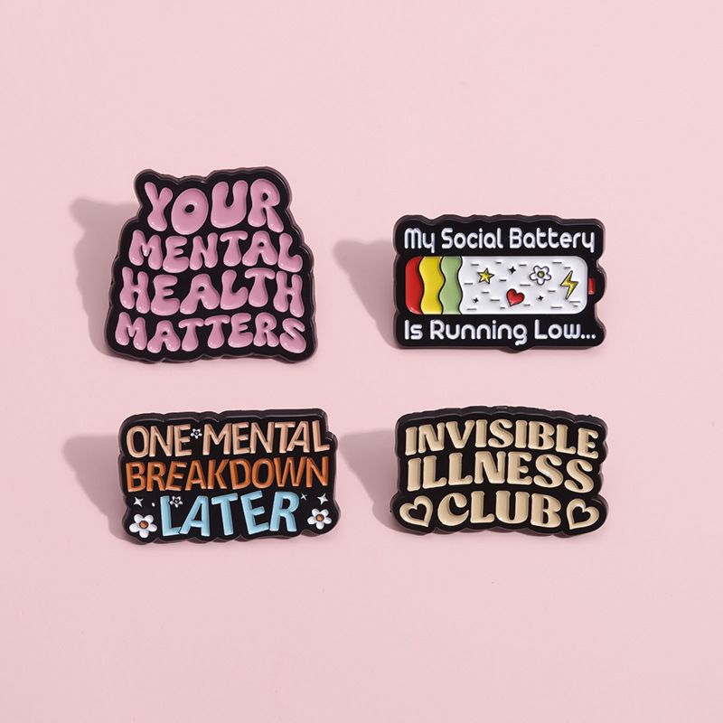 Cartoon Letter Metal Brooch Ra - Jewelry Making History ulasan dan harga