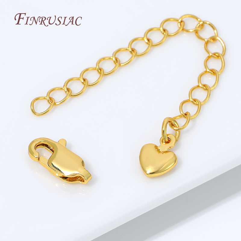 18K Gold Silver Plated Extensi - Lobster Clasp Silver ulasan dan harga