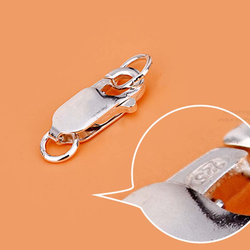 Genuine Real Pure Solid 925 St - Lobster Clasp Silver ulasan dan harga