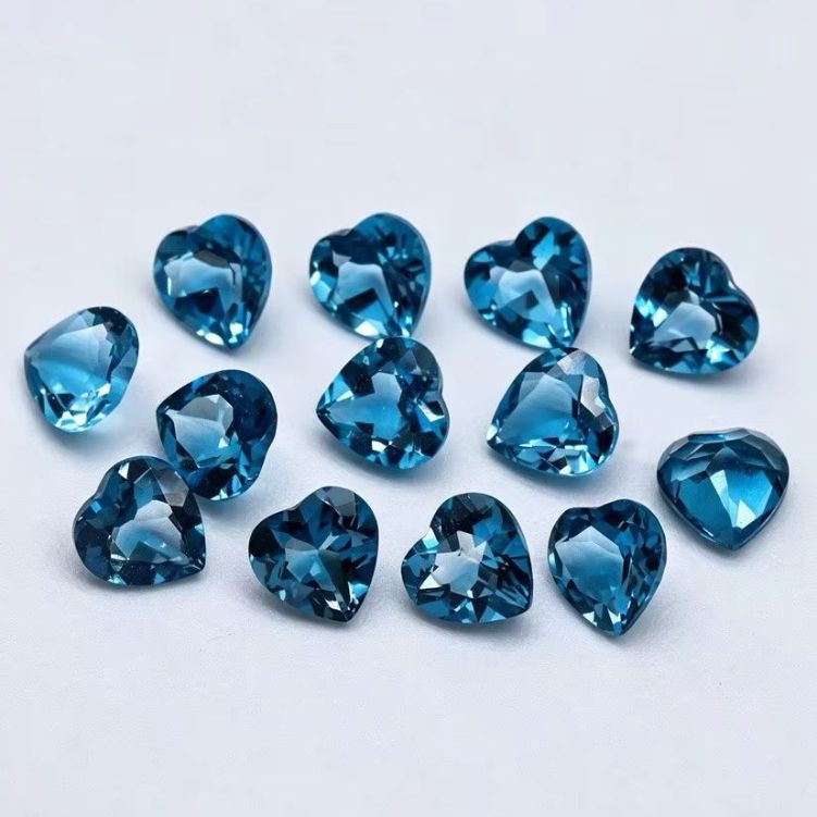 Natural Heart Cut London Blue  - Jewelry Making London ulasan dan harga