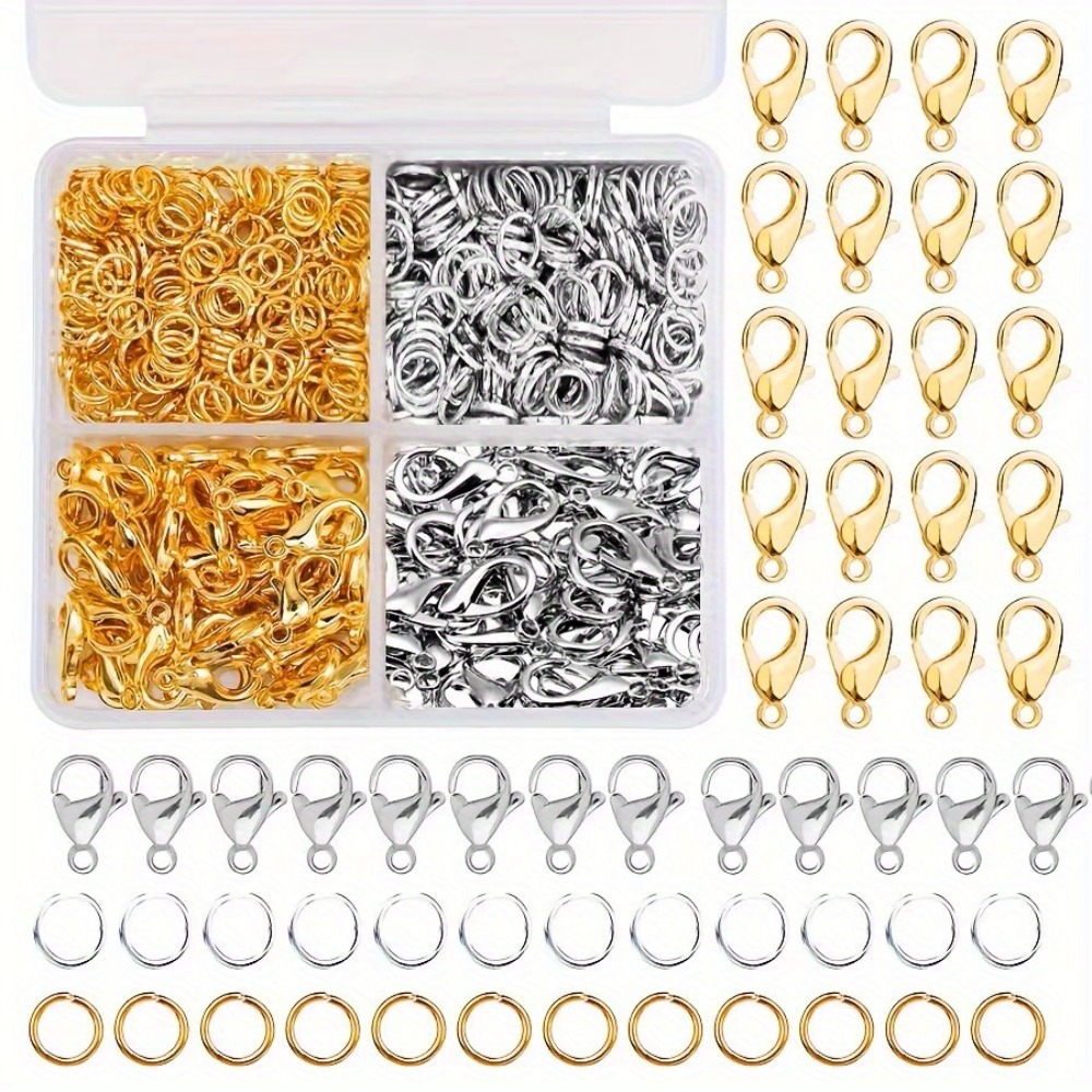 350/500 Pieces A Combination S - Lobster Clasp Silver ulasan dan harga