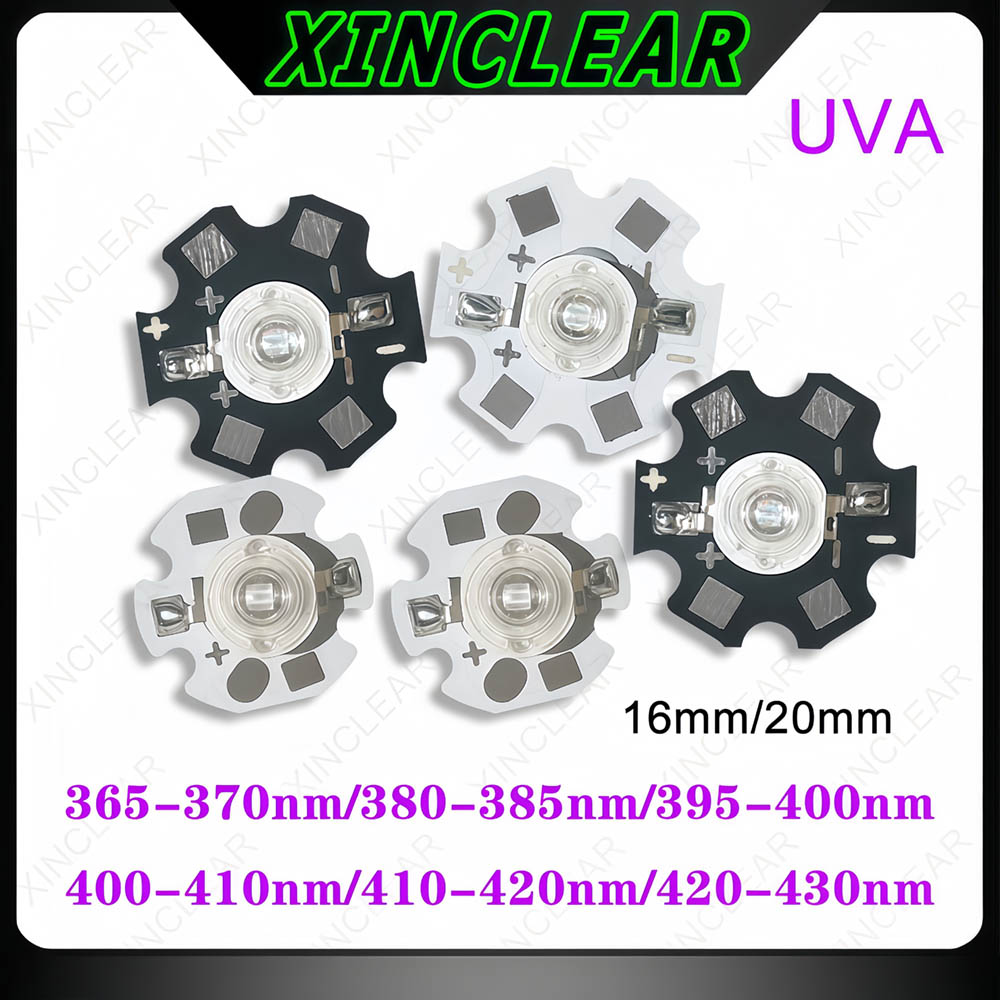 3W UVA LED Chips UVA 370nm 380 - Jewelry Making Board ulasan dan harga