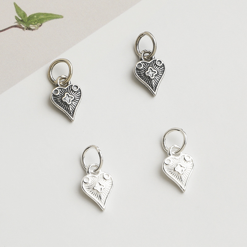 925 Silver Pendant Heart Charm - Jewelry Making In La ulasan dan harga