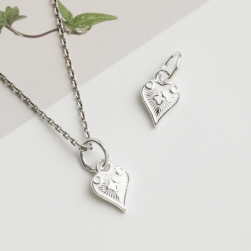 925 Silver Pendant Heart Charm - Jewelry Making In La ulasan dan harga