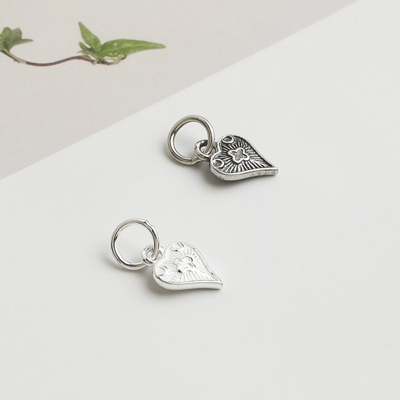 925 Silver Pendant Heart Charm - Jewelry Making In La ulasan dan harga