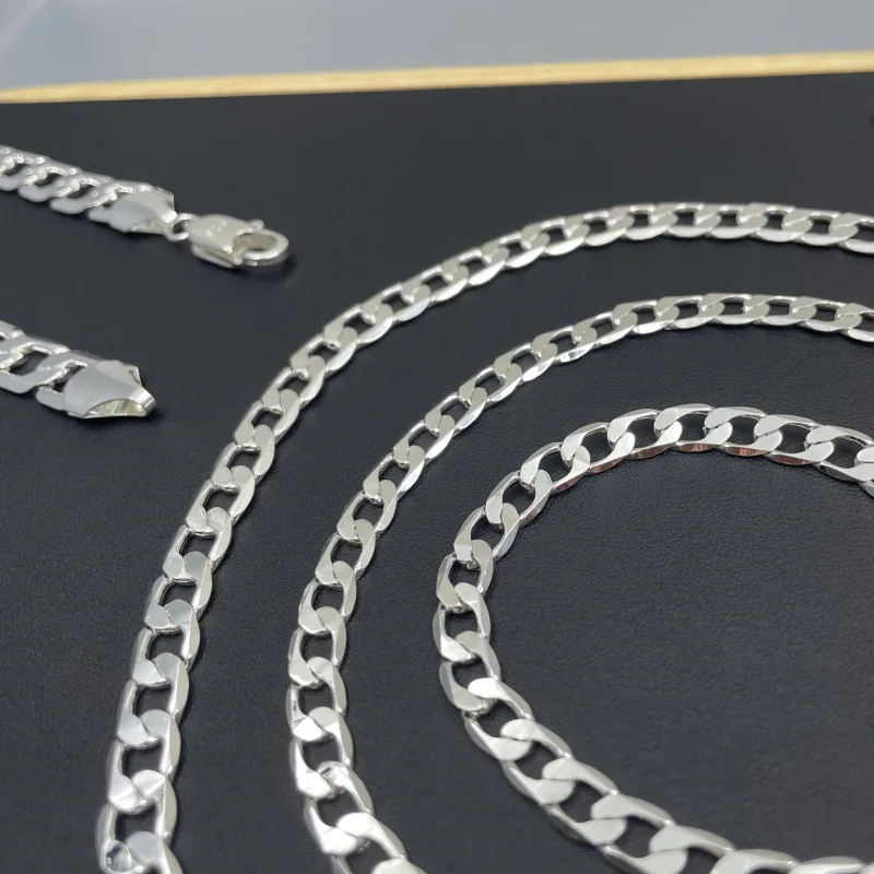 Men's 925 Sterling Silver Neck - Lobster Clasp Silver ulasan dan harga