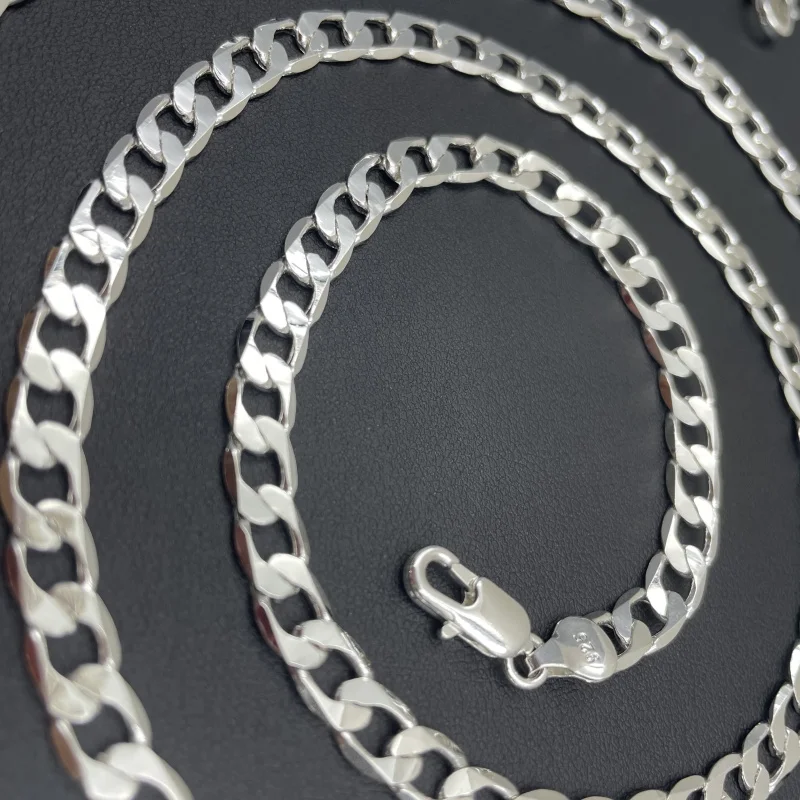 Men's 925 Sterling Silver Neck - Lobster Clasp Silver ulasan dan harga