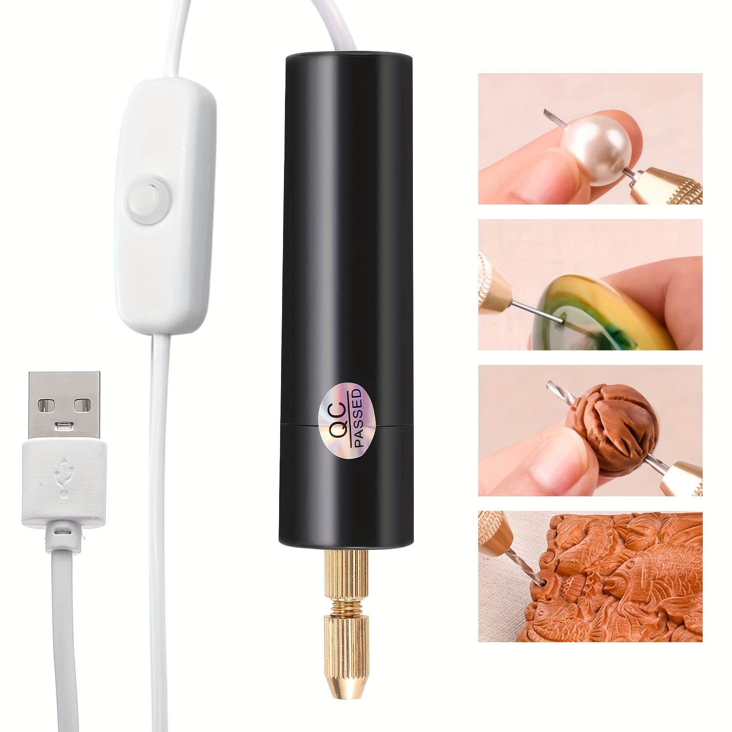 Mini Electric Drill Kit USB Re - Jewelry Making Drill ulasan dan harga