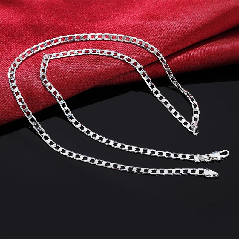 Men's 925 Sterling Silver Neck - Lobster Clasp Silver ulasan dan harga