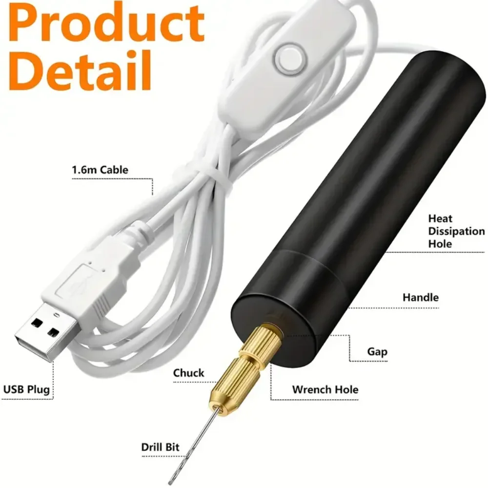 Mini Electric Drill USB Powere - Jewelry Making Dc ulasan dan harga