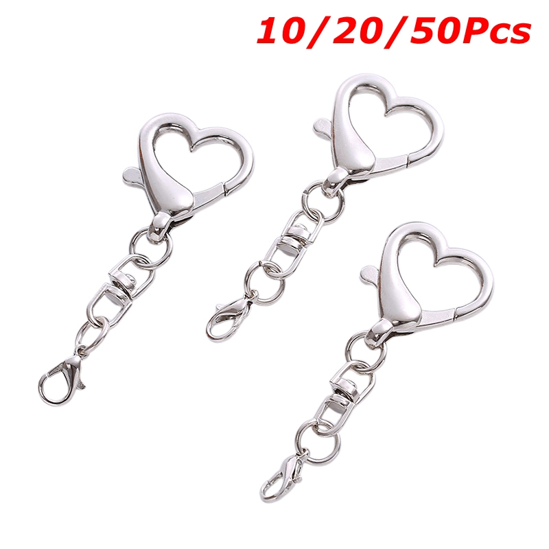 10/20/50Pieces Unique Alloy He - Lobster Clasp Silver ulasan dan harga