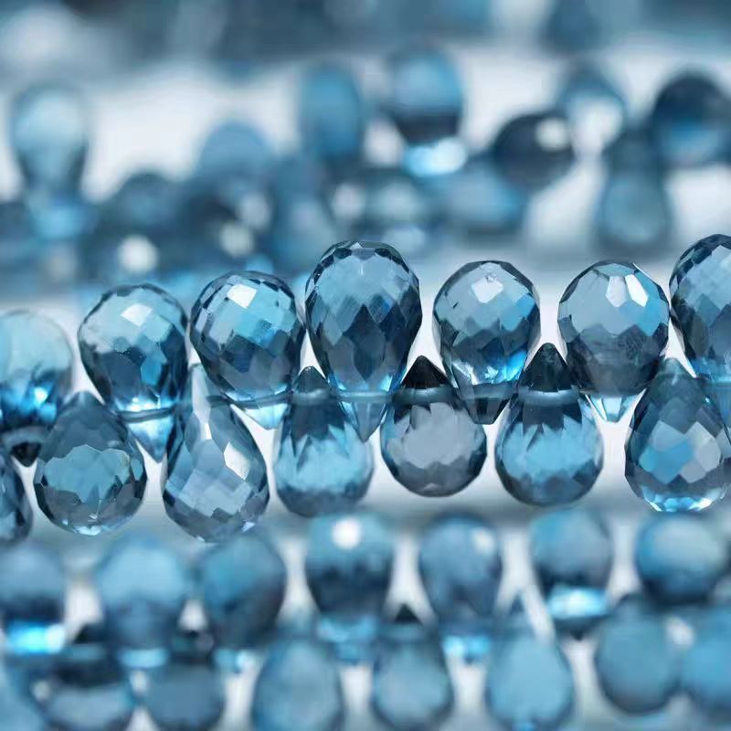 6A London blue Topaz drop face - Jewelry Making London ulasan dan harga