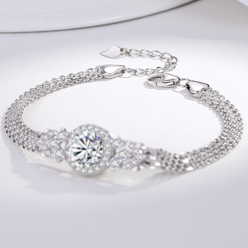 New 2 Carat D Color VVS1 Moiss - Lobster Clasp Silver ulasan dan harga