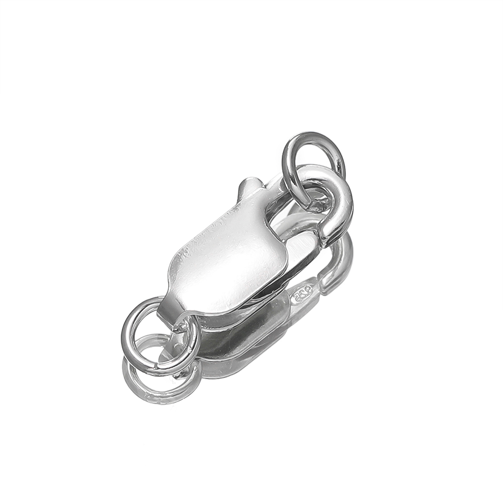 2Pcs Solid Silver Lobster Clas - Lobster Clasp Silver ulasan dan harga