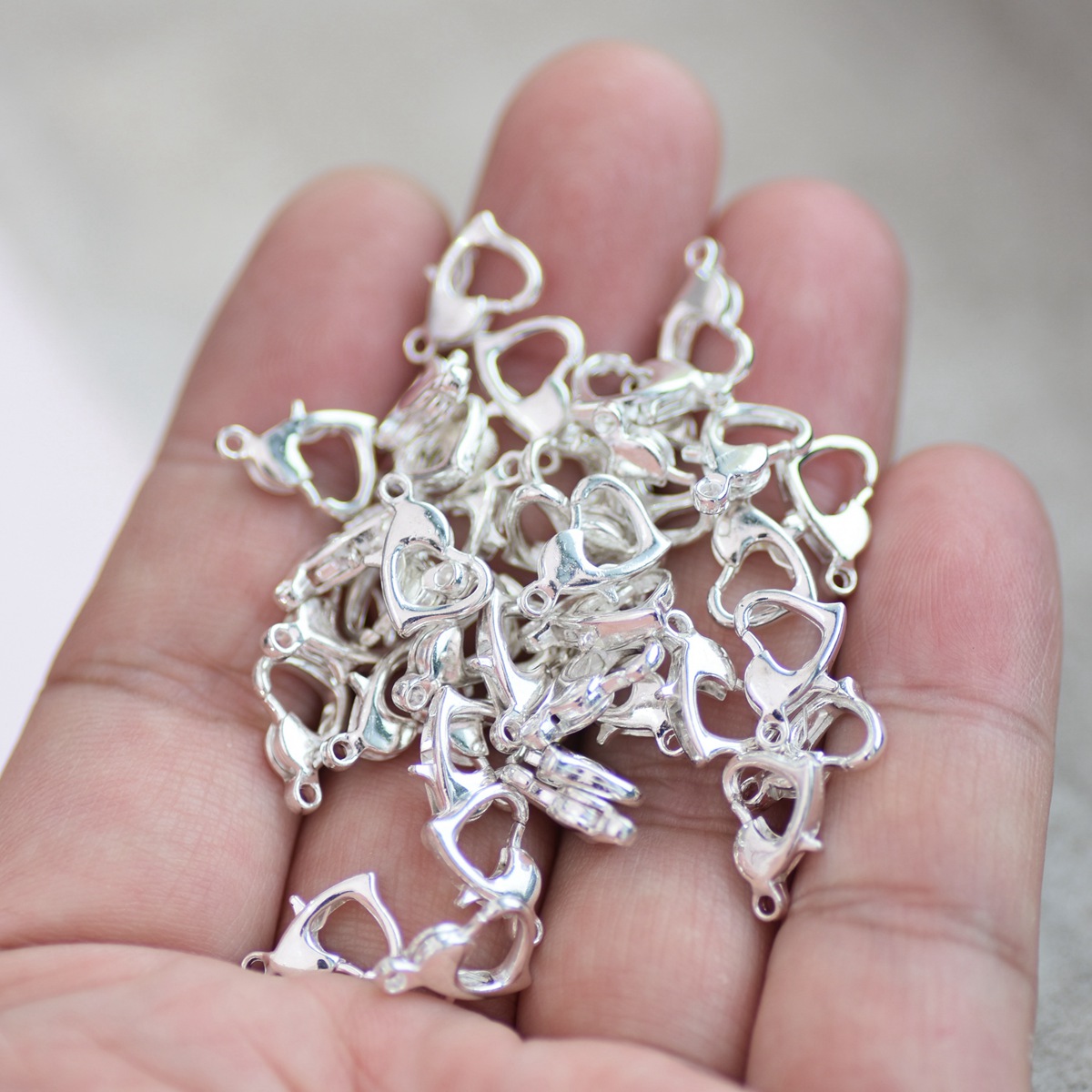 30pcs 12x8mm Gold/Silver/Bronz - Lobster Clasp Silver ulasan dan harga